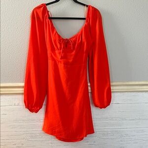 Princess Polly, long sleeve tie back dress